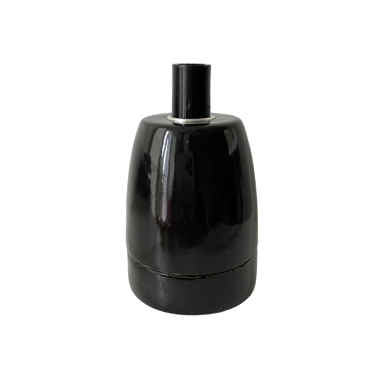 Porcelain Lamp Holder E27 Hanging Vintage Loft Retro Cottage Ceramic Black