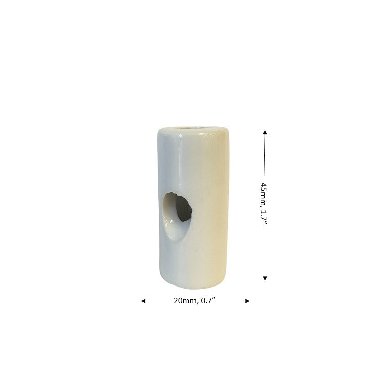 Porcelain Cable Decentraliser Surface Mounting Vintage Loft Retro Cottage Ceramic White