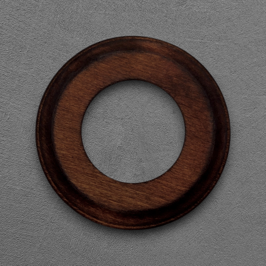 Wooden Loft Retro Single Socket Frame For Flush-Mounted Series Vintage Cottage Dark Wood