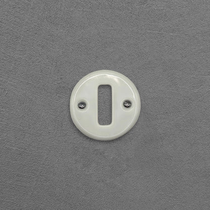 white porcelain 1-gang light switch cover, flush-mount