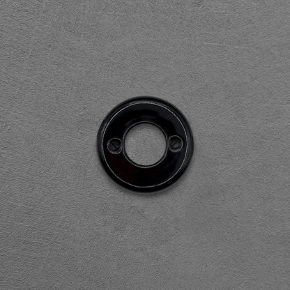 black porcelain dimmer switch cover, flush-mount