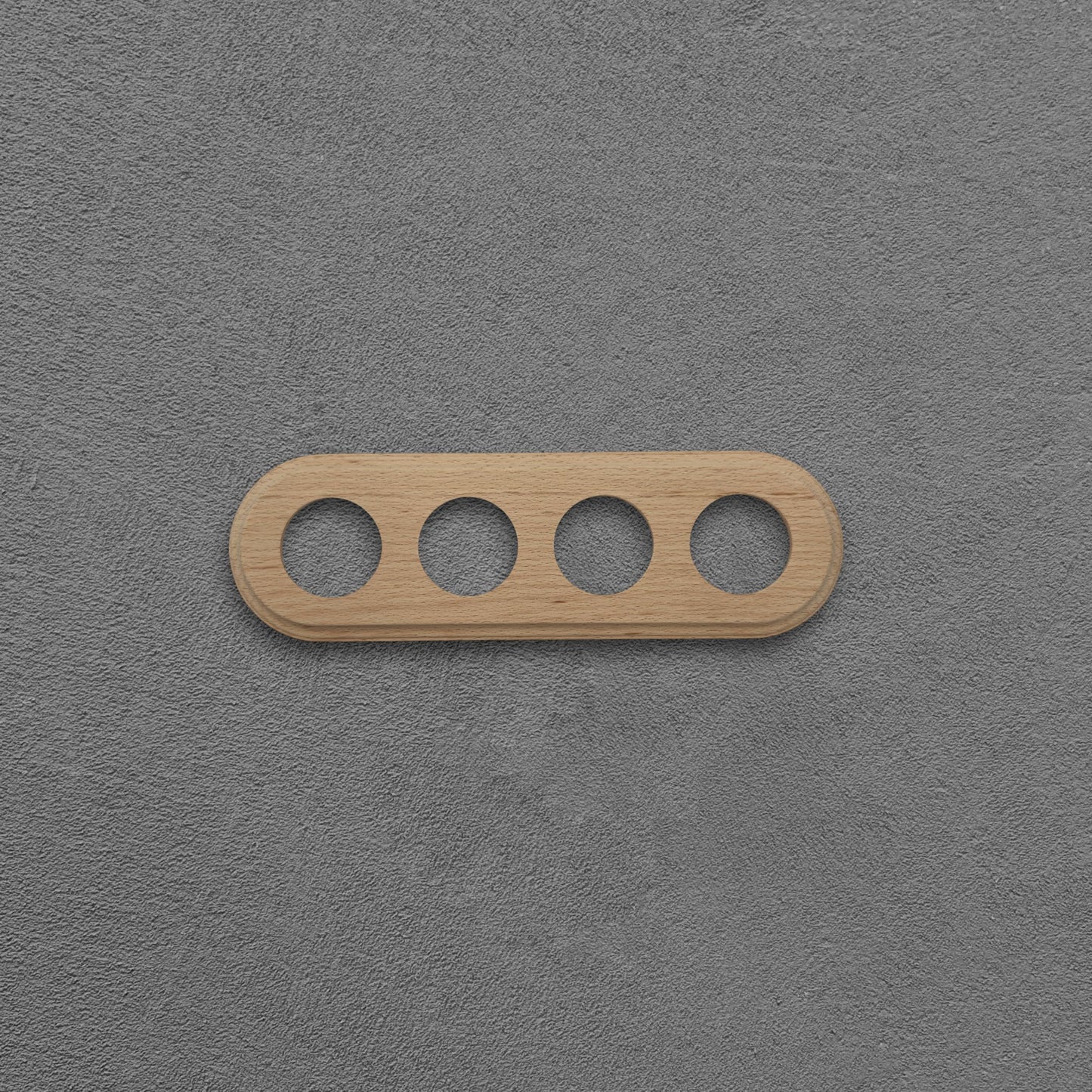 Wooden Loft Retro Quadruple Socket Frame 4 Holes For Flush-Mounted Series Vintage Cottage Natural Wood