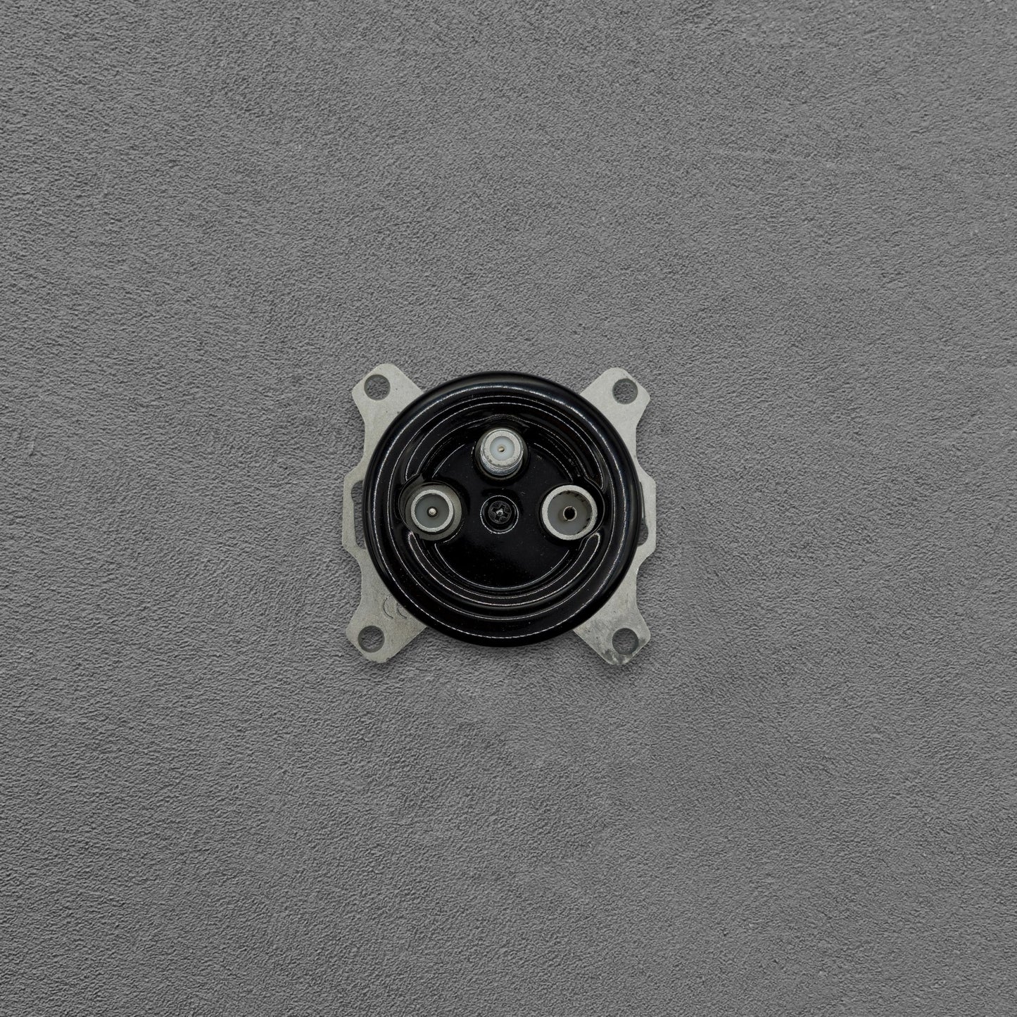 Porcelain Connection Inner Part Loft Retro TV/SAT Socket Flush-Mounting Vintage Cottage Ceramic Black