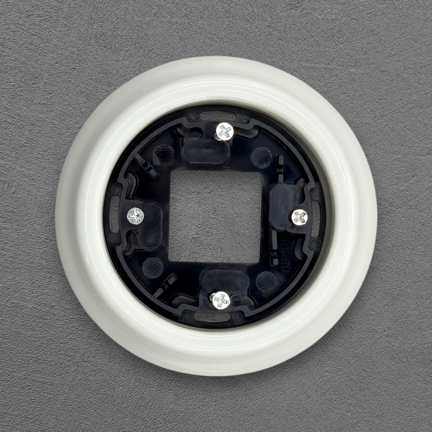 Porcelain Loft Retro Single Porcelain Frame With Plastic Part Surface Mounted Vintage Cottage Ceramic White