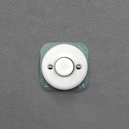 White Porcelain Dimmer Connection Inner Part Two-Way Switch Flush-Mounted