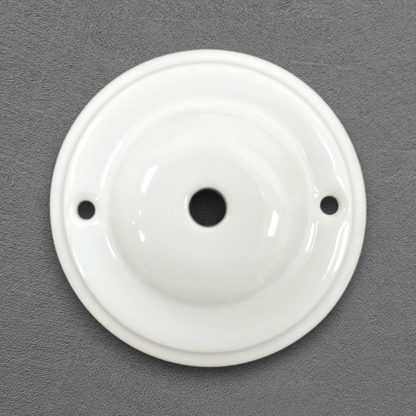 white porcelain big dome ceiling rose 100x28mm, front