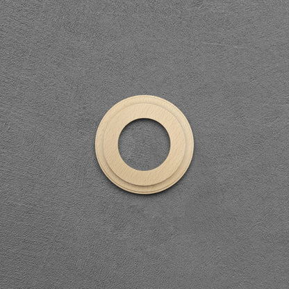 natural wood single frame, flush-mount