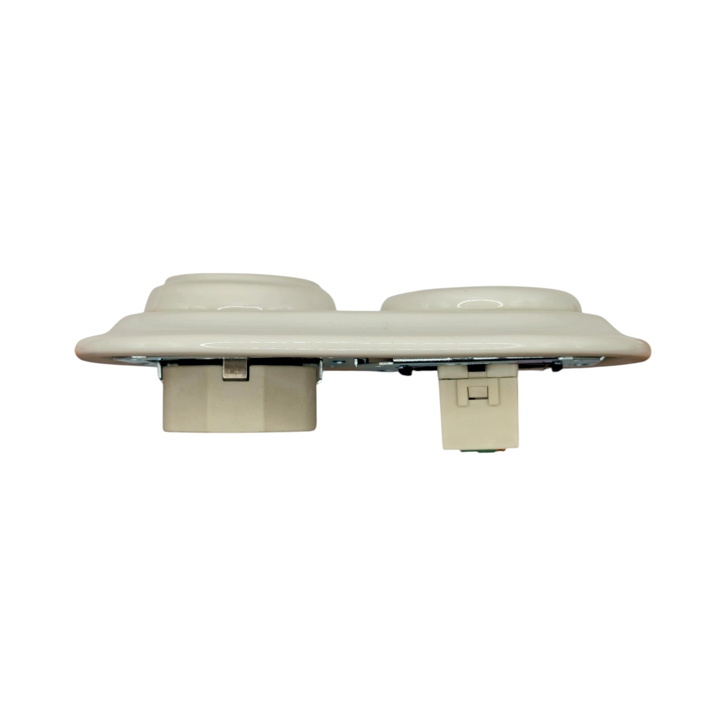 Retro Style White Ceramic German Schuko And 2xUSB Charging Socket SET Flushed-Mounted