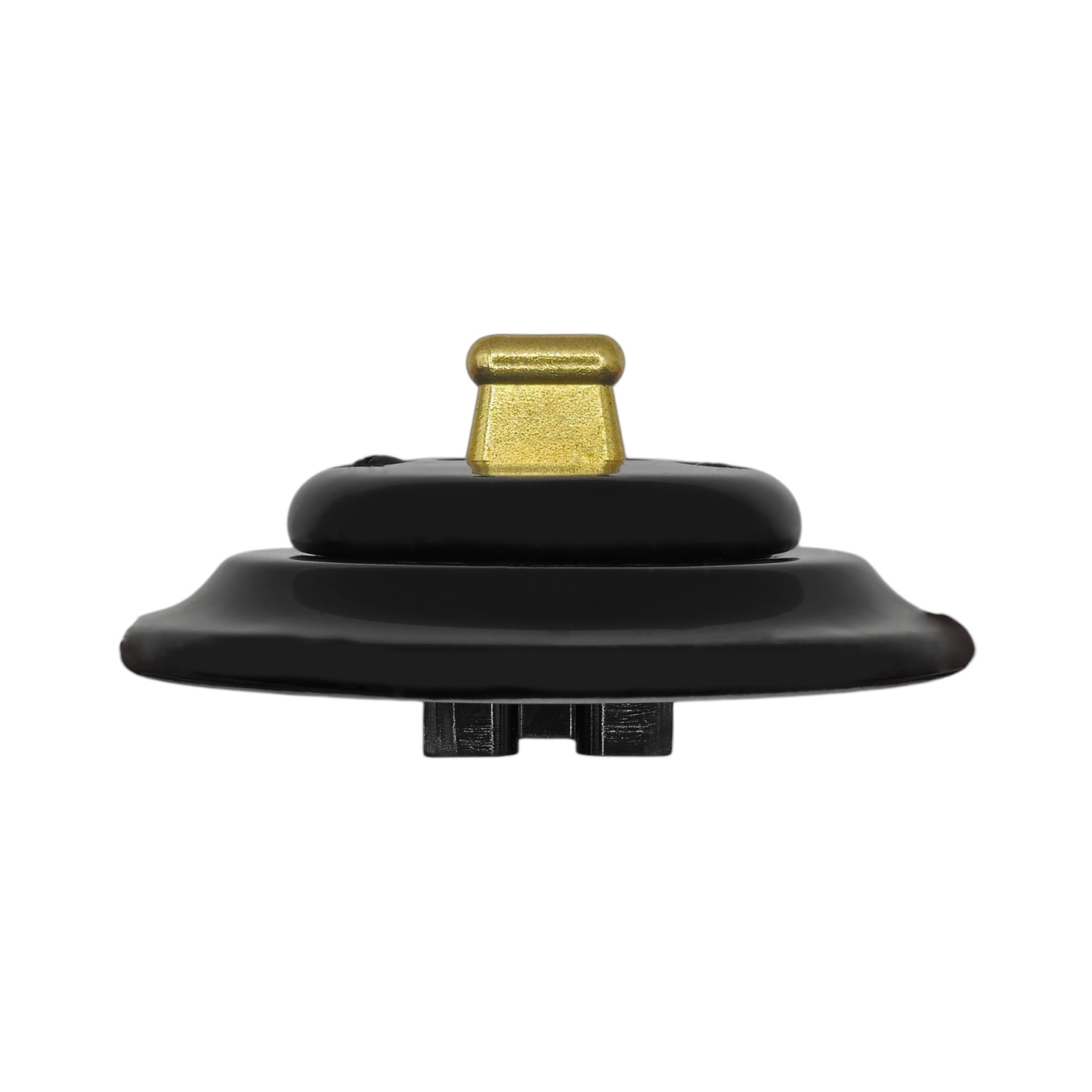 Retro Style Black Ceramic Crossing Toggle Switch With A Big Knob Flushed-Mounted