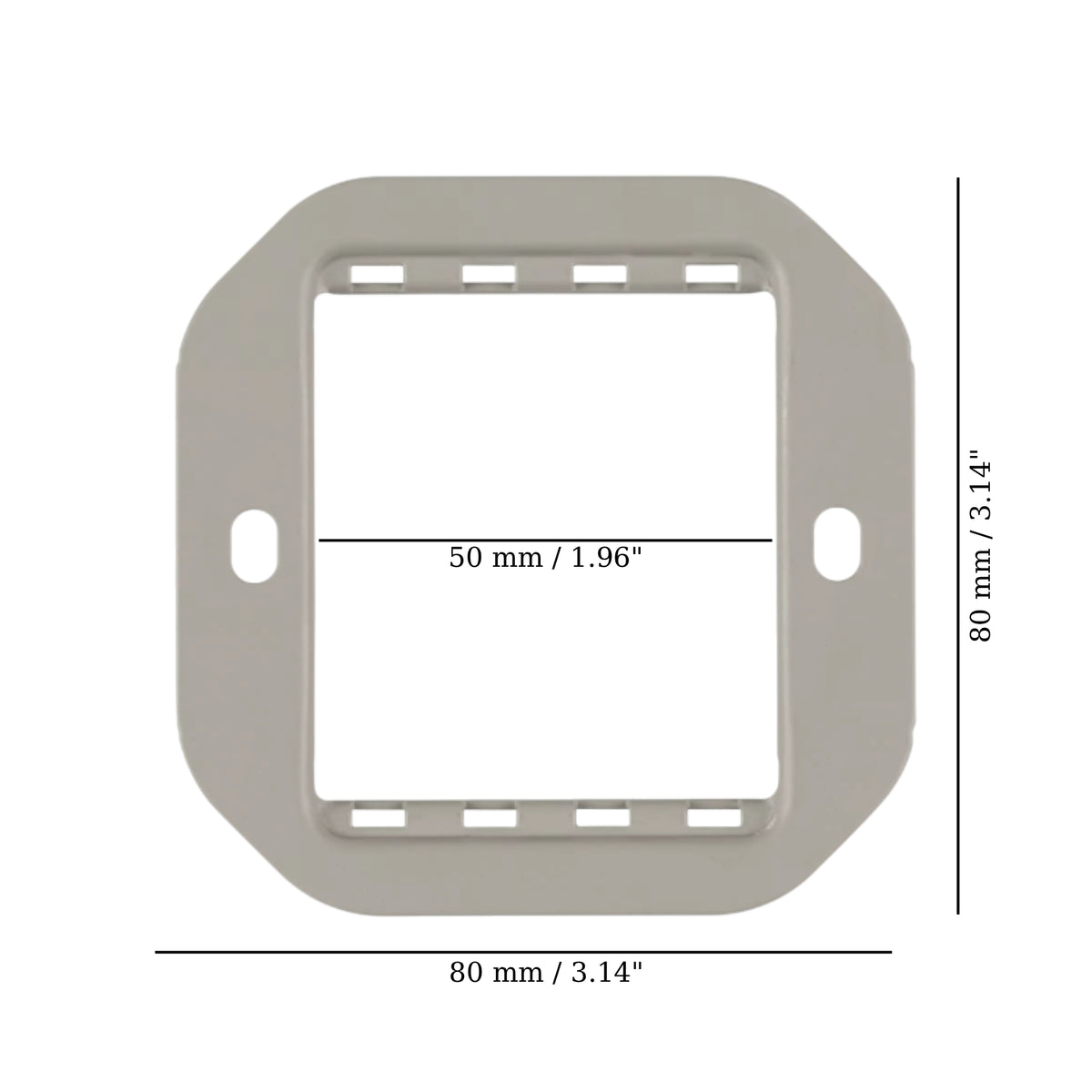 Single Flush Mounting Plate for UK Series