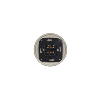 Porcelain Toggle Light Switch – Retro Loft Style | Vintage Design, Flush-Mounted, Intermediate / Crossing Switch White Ceramic