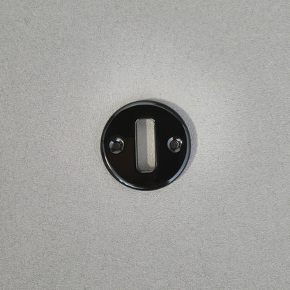 Retro style Black Ceramic Frame Replacement Part Flushed-Mounted Push Button Switch-Single Loft Vintage Cottage