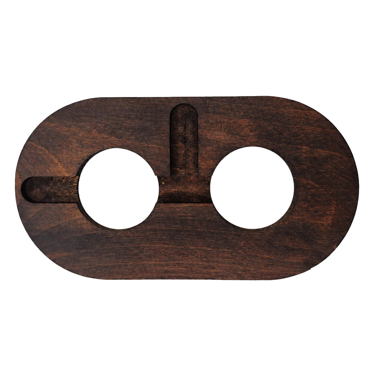Surface Mount Socket and Switch Double Frame in Dark Brown