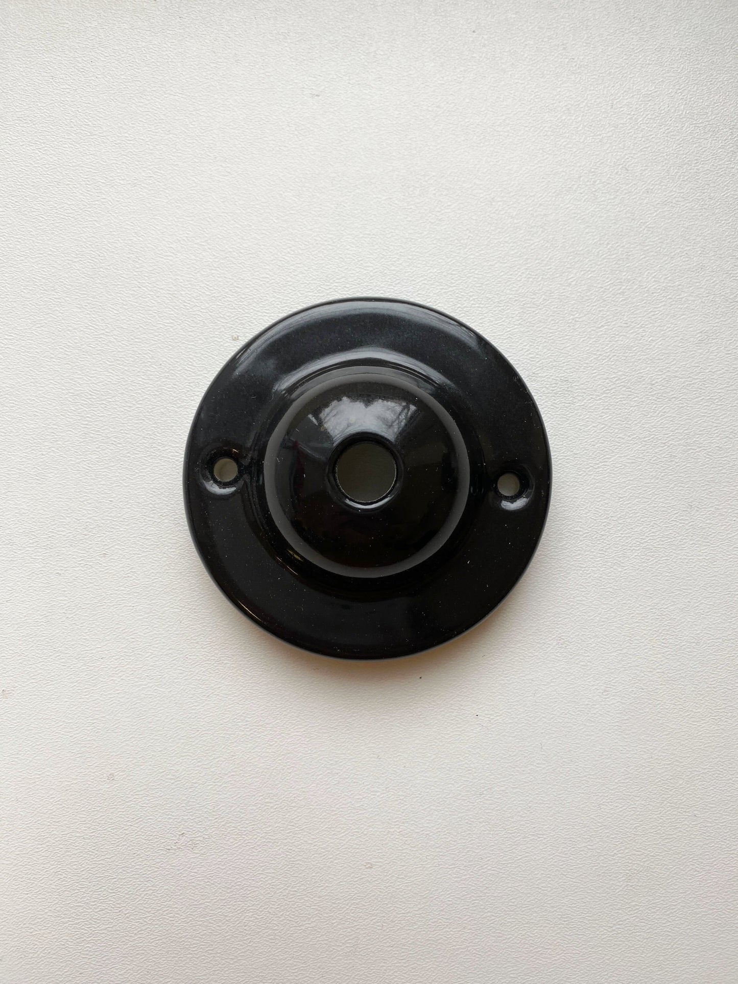 Ceiling Rose Dome Shape Porcelain Surface Mounting Vintage Loft Retro Cottage Ceramic Black