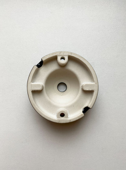 Ceiling Rose Dome Shape Porcelain Surface Mounting Vintage Loft Retro Cottage Ceramic Black