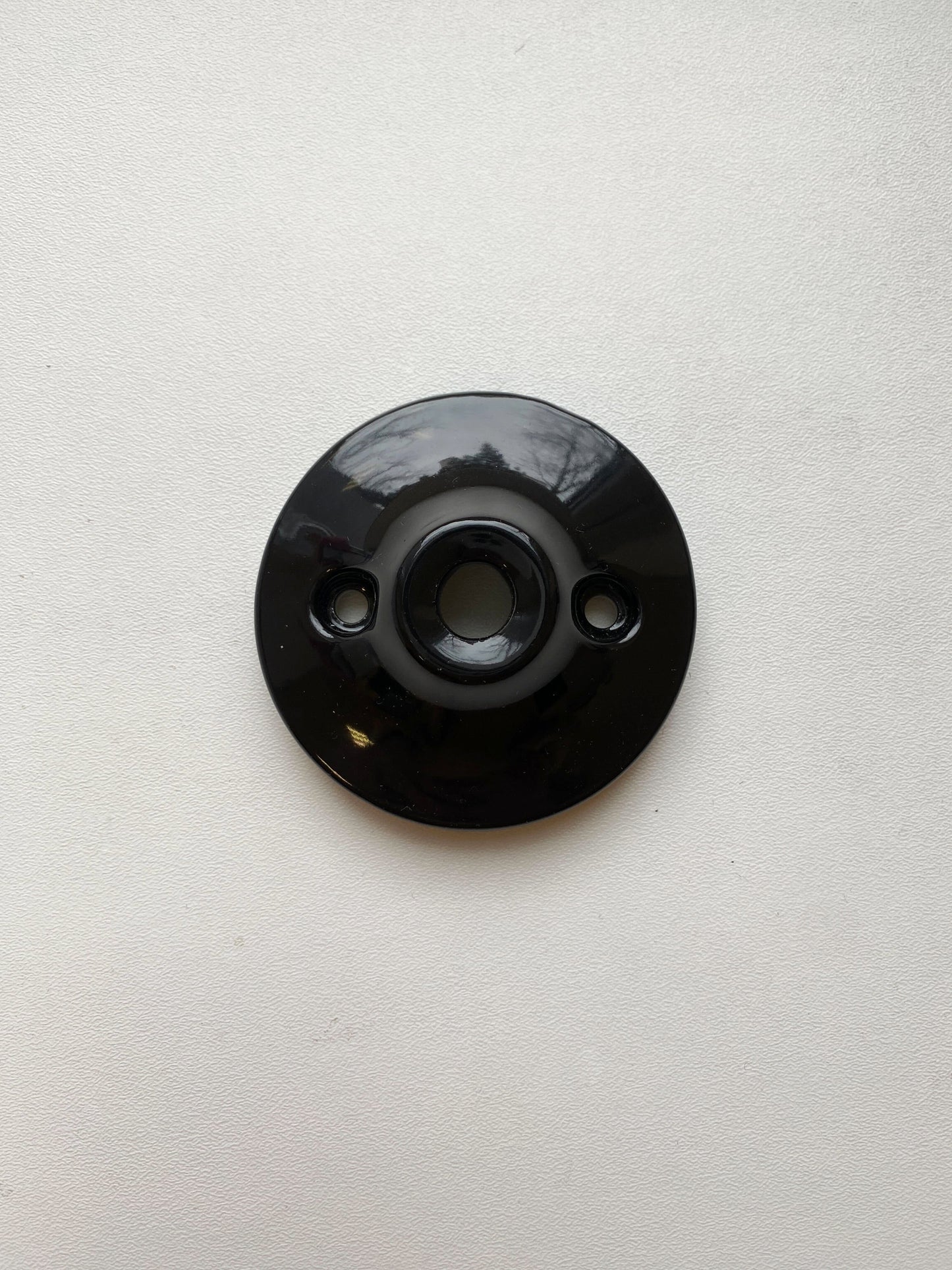 Ceiling Rose Cone Shape Porcelain Surface Mounting Vintage Loft Retro Cottage Ceramic Black