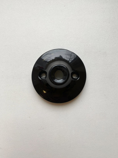 Ceiling Rose Cone Shape Porcelain Surface Mounting Vintage Loft Retro Cottage Ceramic Black