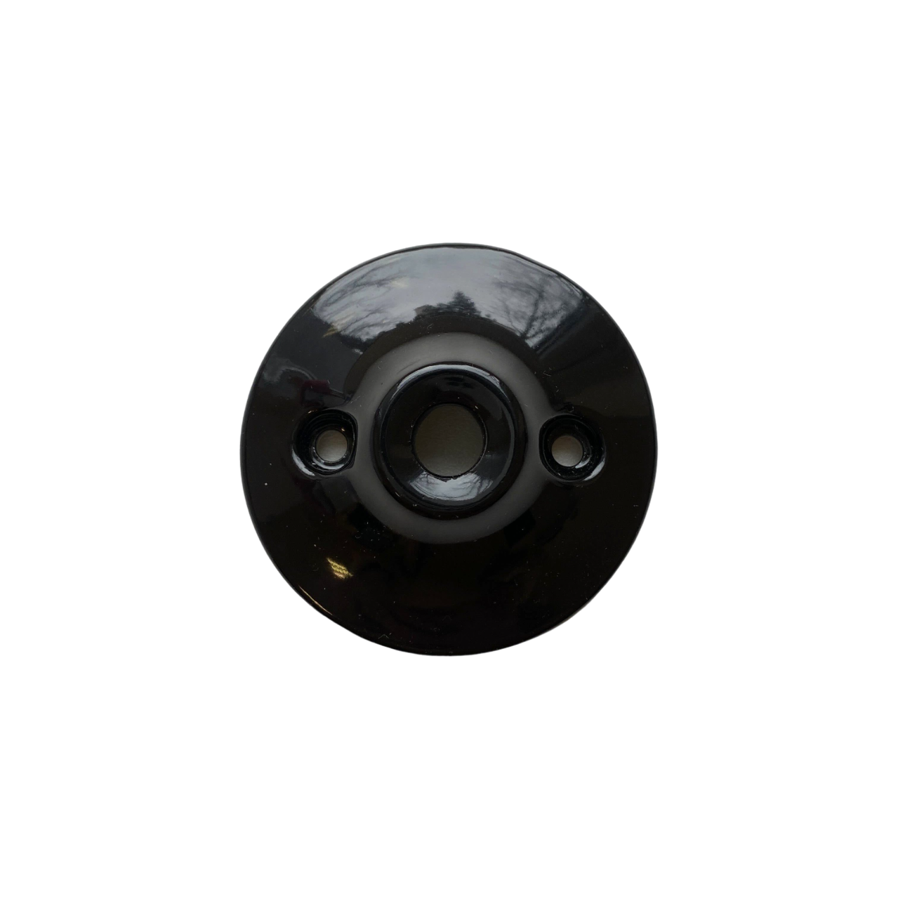 Ceiling Rose Cone Shape Porcelain Surface Mounting Vintage Loft Retro Cottage Ceramic Black