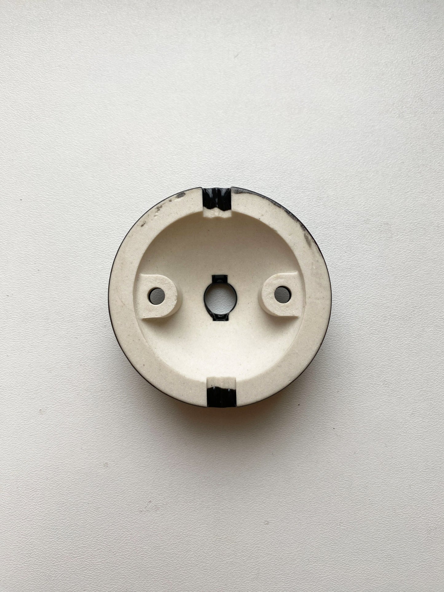 Ceiling Rose Cone Shape Porcelain Surface Mounting Vintage Loft Retro Cottage Ceramic Black
