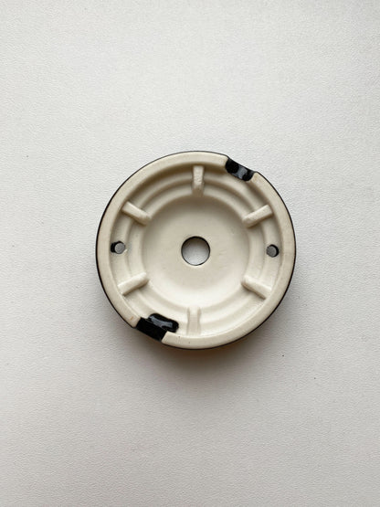 Ceiling Rose Lined Design Porcelain Surface Mounting Vintage Loft Retro Cottage Ceramic Black
