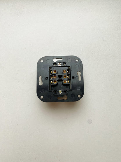 Light Switch Porcelain Loft Retro 2-gang Connection Inner Part Two-way Flush-Mounting Vintage Cottage Ceramic White