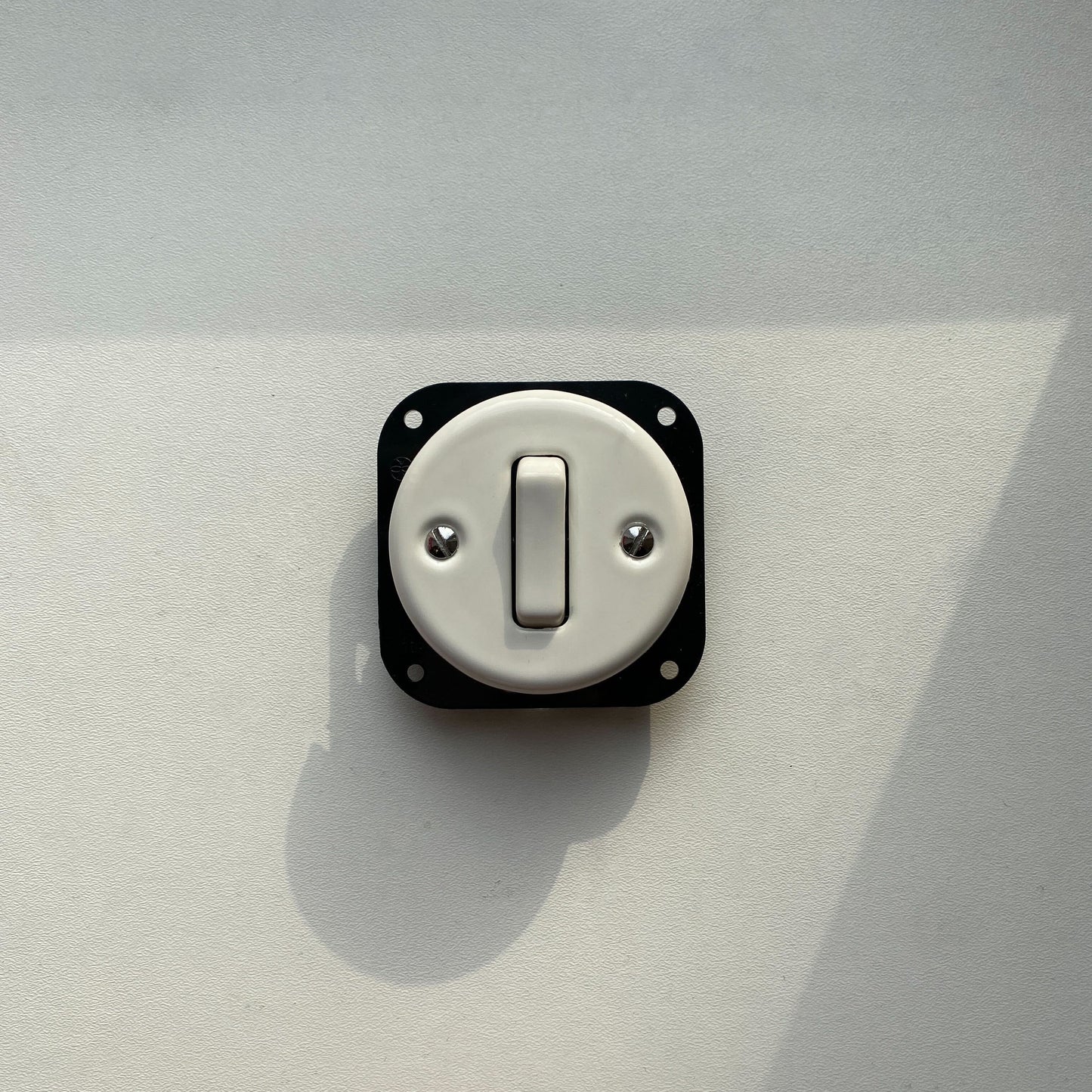 Light Switch Porcelain Loft Retro 1-gang Connection Inner Part Two-way Flush-Mounting Vintage Cottage Ceramic White