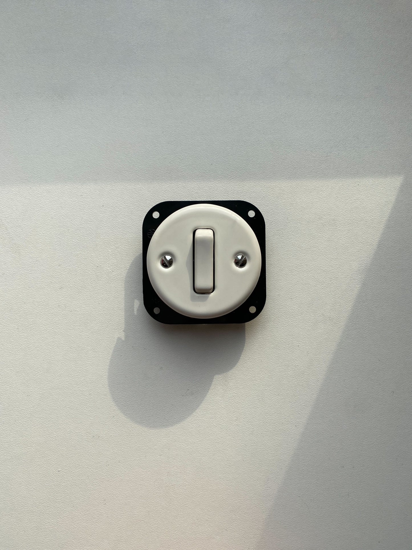 Light Switch Porcelain Loft Retro 1-gang Connection Inner Part Two-way Flush-Mounting Vintage Cottage Ceramic White