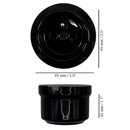 Power Socket Porcelain Loft Retro Electrical French Schuko Surface-Mounting Vintage Cottage Ceramic Black