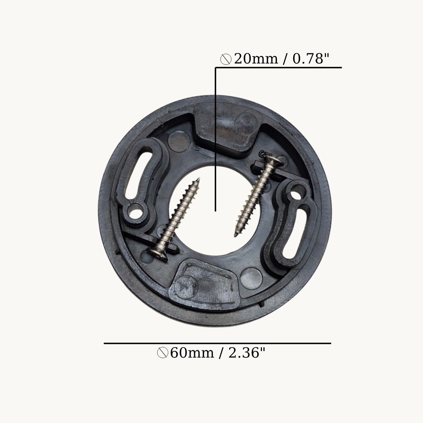 Plastic Part For Surface Mounted Wooden Frames