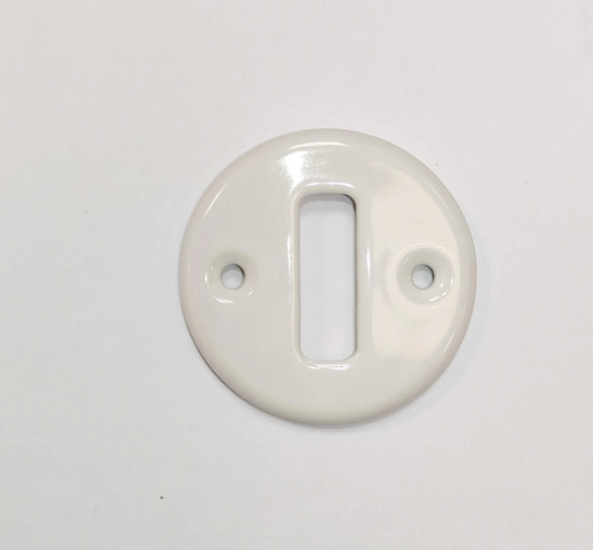 Porcelain Frame Replacement Part Flush Mounted Push Button Switch-Single Loft Retro Vintage Cottage Ceramic White