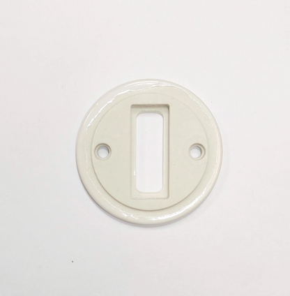 Porcelain Frame Replacement Part Flush Mounted Push Button Switch-Single Loft Retro Vintage Cottage Ceramic White