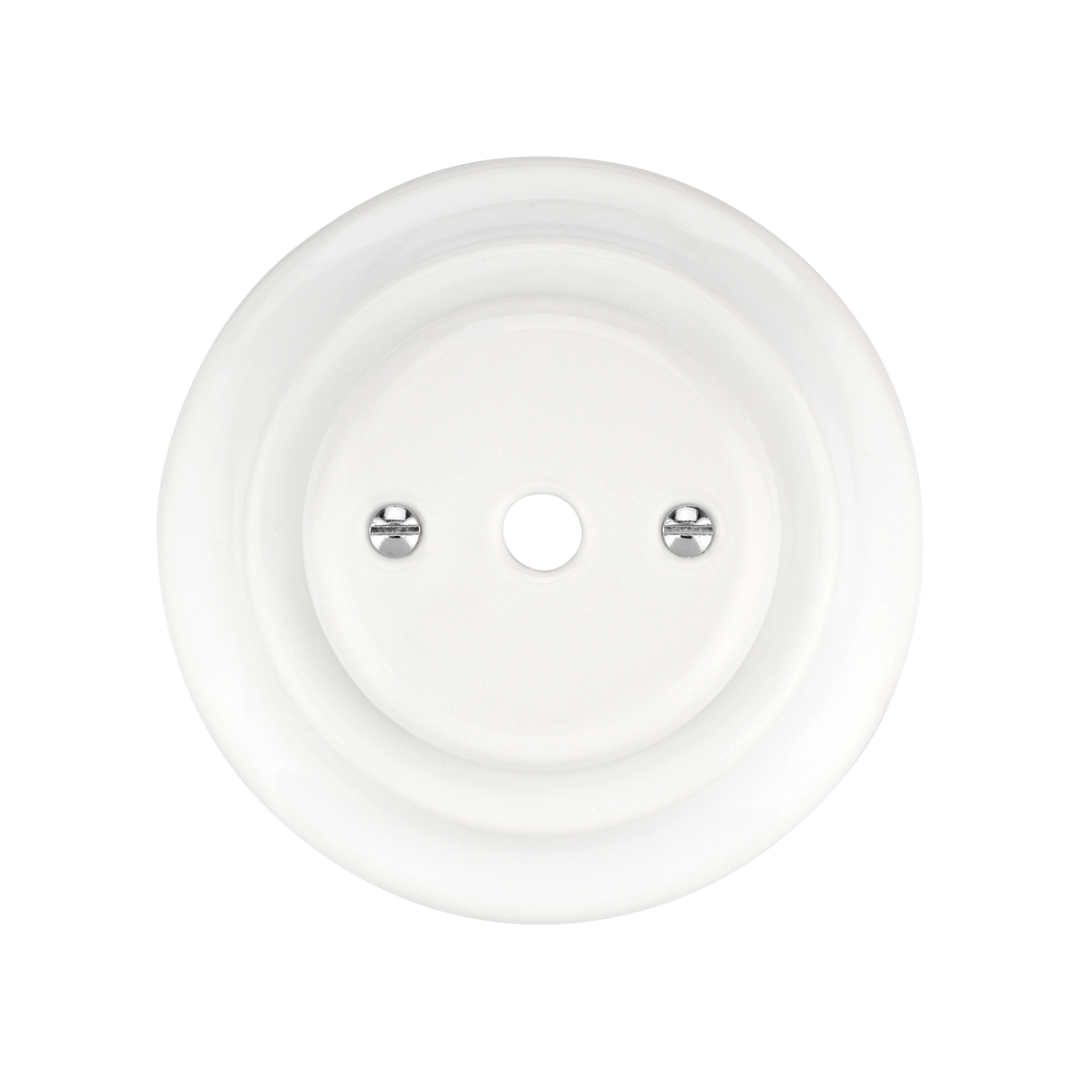 Flush Mount Cable Aperture – White Porcelain