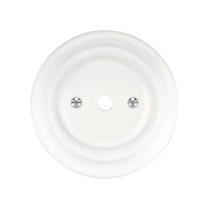 Flush Mount Cable Aperture – White Porcelain
