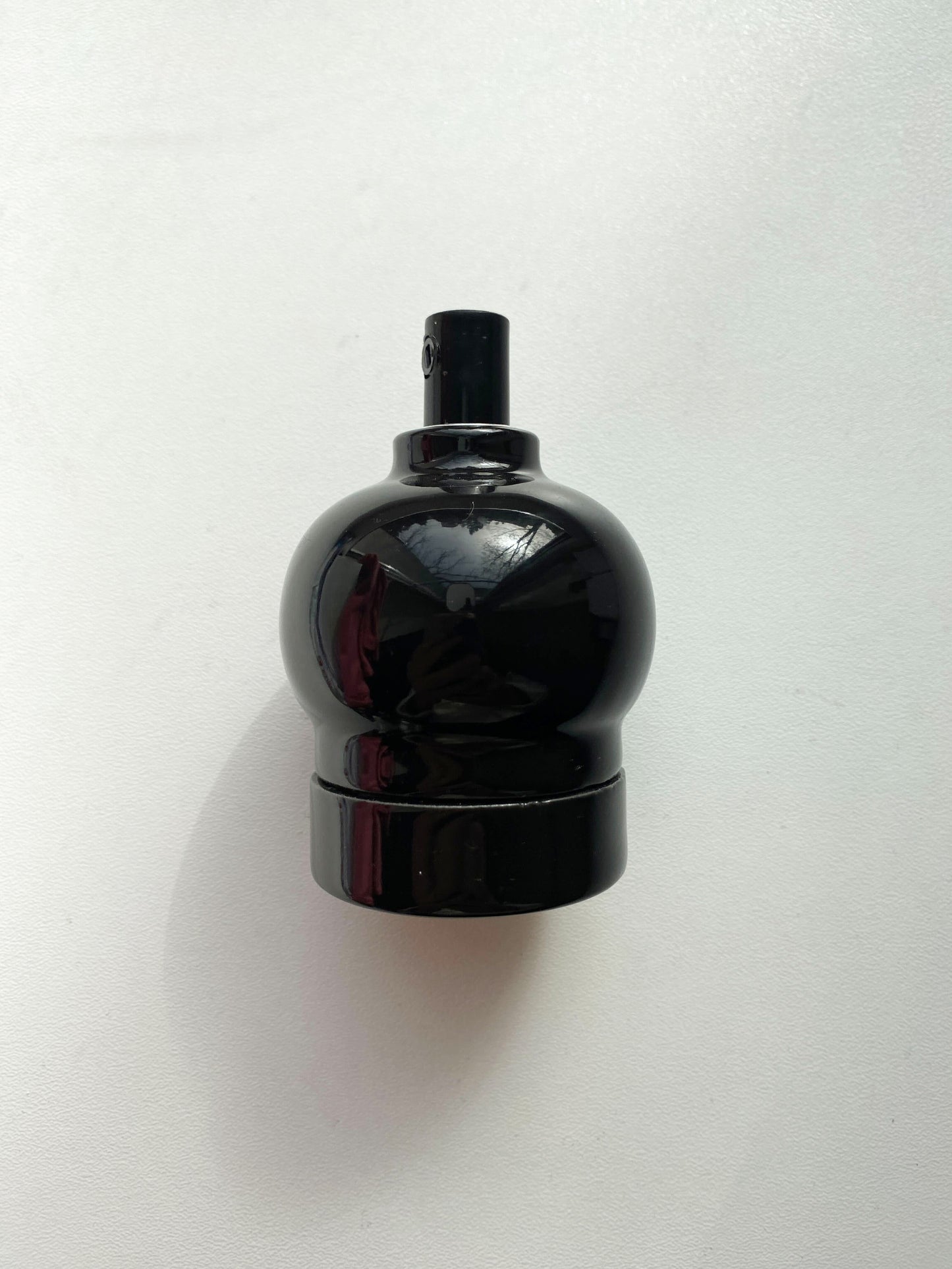 Apple Shape Porcelain Lamp Holder E27 Hanging Vintage Loft Retro Cottage Ceramic Black