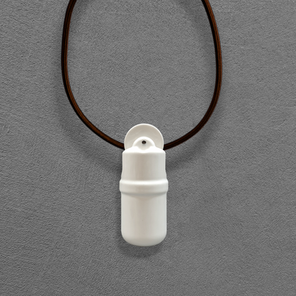 white porcelain counterweight for light fixture