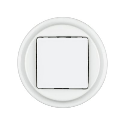 Flush Mount Digital Heating Thermostat – White Porcelain
