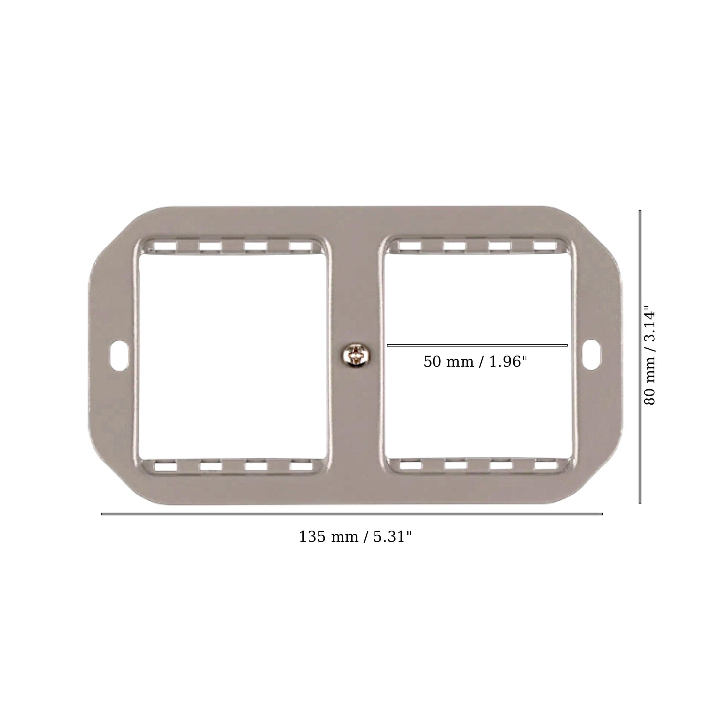 Double Flush Mounting Plate for UK Series