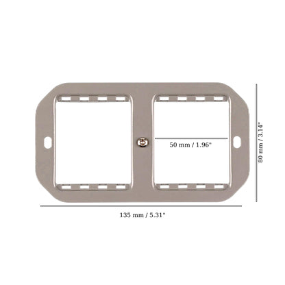 Double Flush Mounting Plate for UK Series