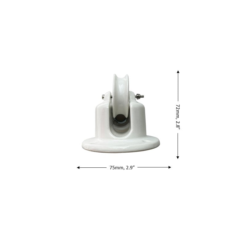 Porcelain Pulley Vintage Loft Retro Cottage Ceramic Surface Mounting White