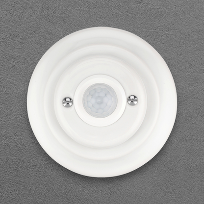 Flush Mount Motion Sensor – White Porcelain