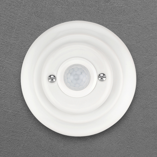 Flush Mount Motion Sensor – White Porcelain