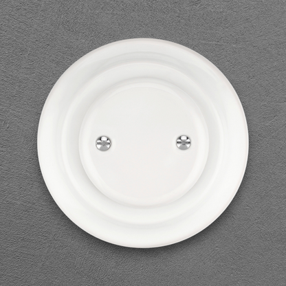 Flush Mount Blind Cover – White Porcelain