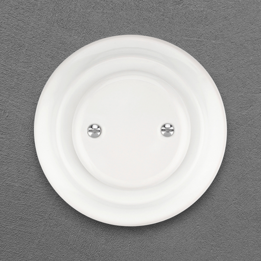 Flush Mount Blind Cover – White Porcelain
