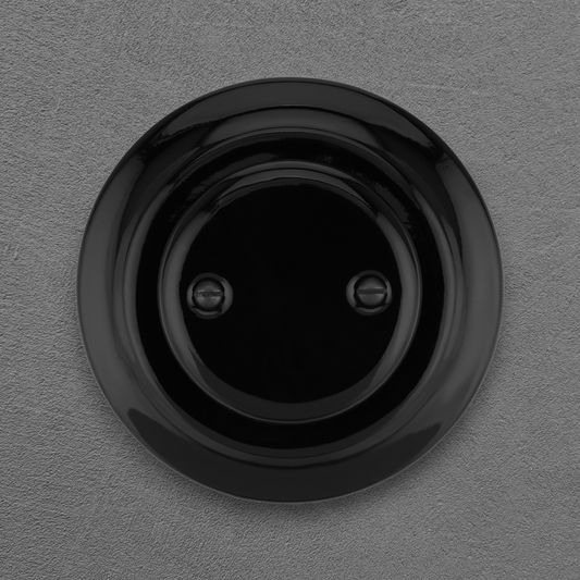 Flush Mount Blind Cover – Black Porcelain