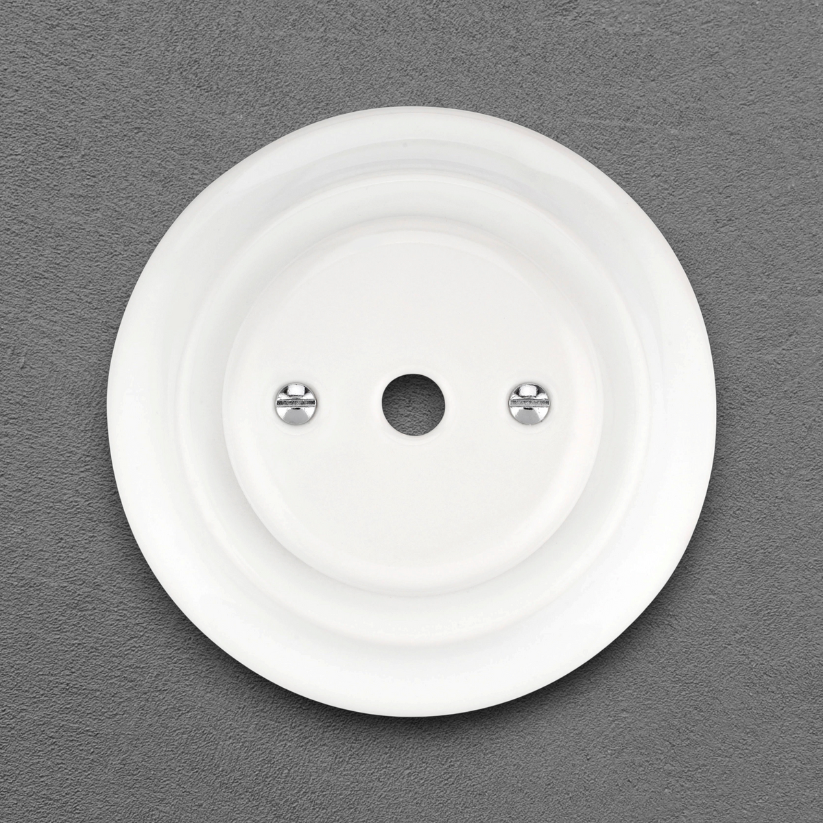 Flush Mount Cable Aperture – White Porcelain