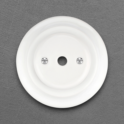 Flush Mount Cable Aperture – White Porcelain