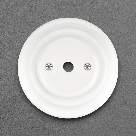 Flush Mount Cable Aperture – White Porcelain