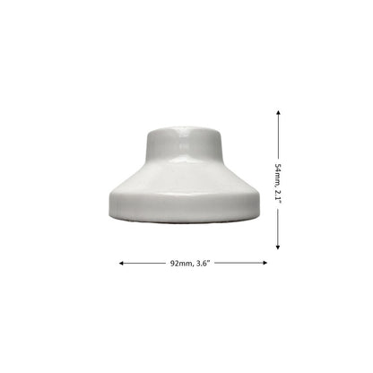Porcelain High Frequency Lamp Holder E27 Vintage Loft Retro Cottage Ceramic White