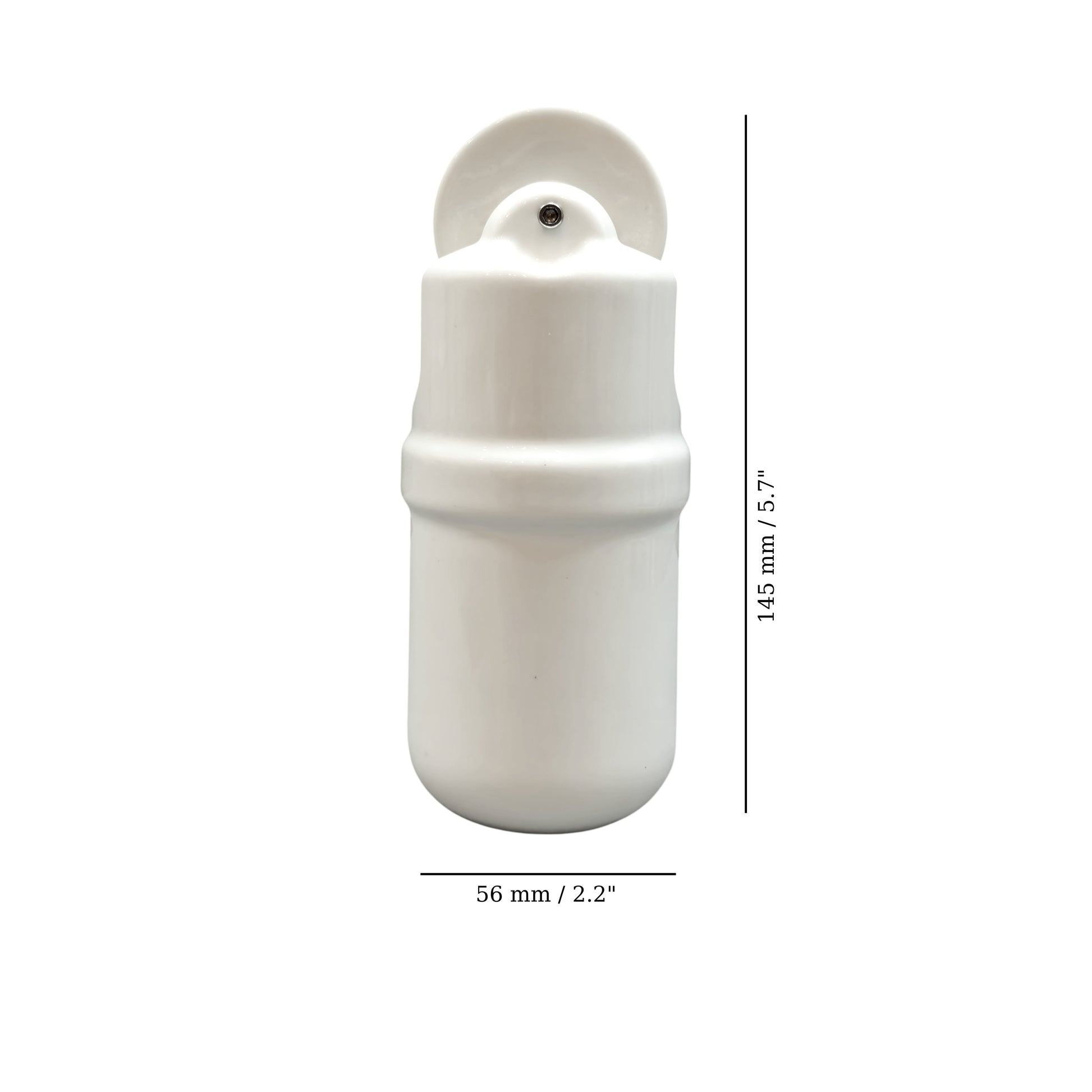 white porcelain counterweight for light fixture, measurements