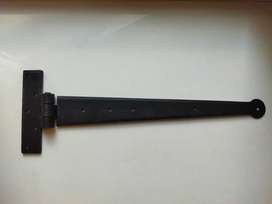T-Hinger Hand Forged Iron Beeswax T-Hinges Door Home Decor Antique Retro Black